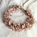 ベビー・キッズ　花かんむり　花冠《モーヴピンク》