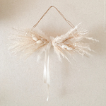 リボンスワッグ　　white  beige