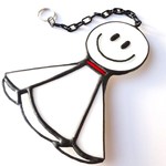 【再販】「あした天気になぁ～れ♪」てるてる坊主のステンドグラス・サンキャッチャー