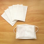 【５枚セット】洗える インナーマスクガーゼ コットン ホワイト