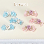 No.405オーガンジーとお花のリボン🎀