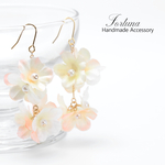 お花揺れる~春色~(417) ピアス/イヤリング/ノンホールピアス/樹脂ピアス