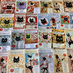 (再販×11)黒猫のヴィンテージマガジン＊ジャンクジャーナル＊コラージュ素材＊コラージュペーパー