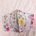 送料無料꙳★*ﾟ大人用/プレゼントにもかわいい/冬用/爽やか/手作りマスク/ハンドメイド/レース/レースマスク/おしゃれ/オシャレ/マスクカバー/不織布カバー/花柄