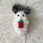 チンチラあみぐるみ小(イチゴ)パイド