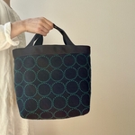 トートバッグ *⚮*  tambourine navy×green *⚮*