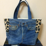 Levi'sデニムリメイクトートバッグ