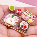 ■再販■ミニチュア　春の和スイーツセット　ハンドメイド