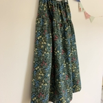 ＊mystic flowers♪ロングティアードスカート(navy)＊
