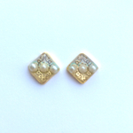 ◻︎ 飾り模様×パール イヤリング（ピアス）