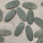 grey oval cabochon 