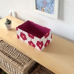 Open＊ 花 インテリアボックス （P）小物入れ（カルトナージュ）【受注制作】