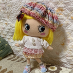 イーマリーちゃん春用セットアップ(ブラウス＋スカート)＋綿ニット帽