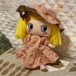 イーマリーちゃん春のお出かけワンピースセット(サーモンピンク＊花模様)