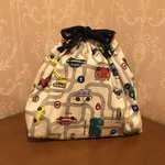 はたらく車とあおぞらお弁当袋Lサイズ