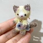 ミニチュア モールアート お魚と猫ちゃん モールベア**Tamu bear 
