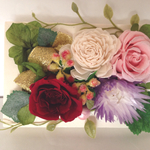 ☆薔薇のミニフレーム☆プリザーブドフラワー