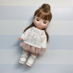 No.369♡︎ソランちゃん 服♡︎レース襟カットソー&チュールスカート