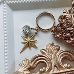 【スワロフスキー】shining star ring