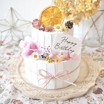 クレイケーキ　飾り付き　ウェルカムスペース　桜×スプリングカラー