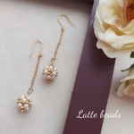 好評再販ミニフラワーボールパールピアス イヤリング 花 春 パール 白 ピアス ブライダル ウェディング お呼ばれ 結婚式 花嫁 披露宴 卒業式 入学式 卒園式 入園式 ギフト フォーマル 