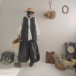 2月28日販売予定 ・リネン・バルーンパンツ
