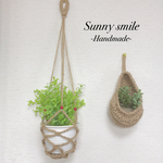 【再販】癒しのおうち時間を✳︎かぎ針編みのプラントハンガー2個セット
