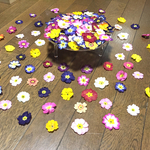 ③ macoronが作ったふんわり可愛い春色プリムラのドライフラワー山盛り50冠‼️