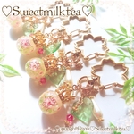 🌸桜まんまるキーホルダー(ペリドット💚)🌸