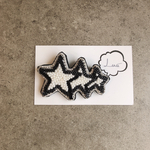 SALE♡ビーズ刺繍流れ星ブローチ