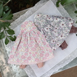 お花柄ワンピースとパンツのset・パープルの花柄