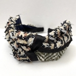 LINTON TWEED♡大人のための結びリボンカチューシャ♡幅広