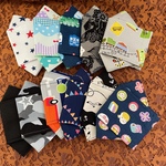 子ども☆Sサイズ☆イータック抗菌加工グレンゼ生地使用☆大臣風マスク☆コットン☆ポップ柄☆小さめ☆肌に優しい☆男の子にも