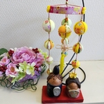 つるし雛ミニ（台付き）R-3-2