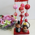 つるし雛ミニ（台付き）R-3-3
