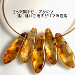 再販 チェコﾋﾞｰｽﾞ6個setタガー２ﾎｰﾙ 5×16㎜べっ甲