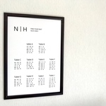 【シーティングチャート】席次表　送料込