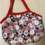 和柄花×赤  グラニーバッグ サイズ小