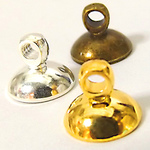 キャップ0.8cm　ロジウム　11個[oth-bin-033-ro]