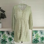 萌木色のロングカーディガン