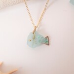シーグラス　魚　ネックレス【再販3】