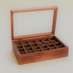 ４×６の標本箱 蓋つき（チェリー）
