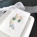 陽緑の軽やかイヤリング