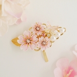 桜のポニーフック -花の宴-　∗つまみ細工∗
