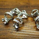 【材料】５個セット　龍のペンダントホルダー　ビーズキャップ　結晶に 【資材】
