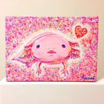 【受注制作】ウーパールーパー似顔絵（SMサイズ）