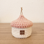 どんぐり屋根の小物入れ(ピンク)