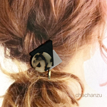 べっ甲幾何学ポニーフック　no.1
