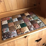 パッチワークマット＊カントリーbrown basket