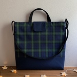 【7様オーダー品】調節可能なショルダー紐&蓋付きのレッスンバッグ